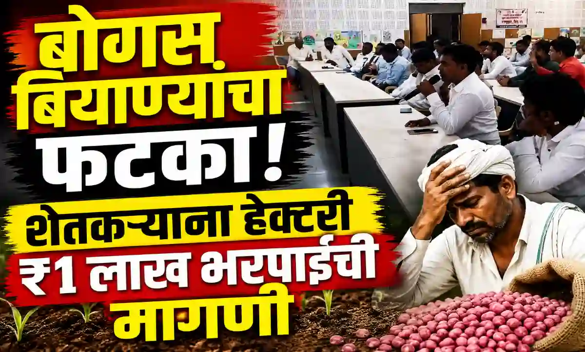 तिवसा येथे बोगस बियाणे प्रकरणावर झालेल्या बैठकीत शेतकऱ्यांना हेक्टरी 1 लाख भरपाईची मागणी